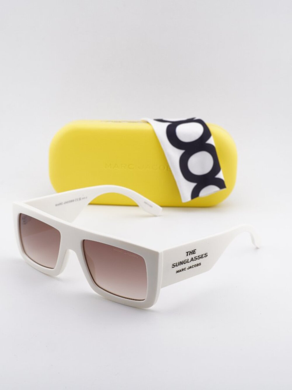 Marc Jacobs MARC 775/S 0SZJ HA Rectangle Sunglasses - White / Brown